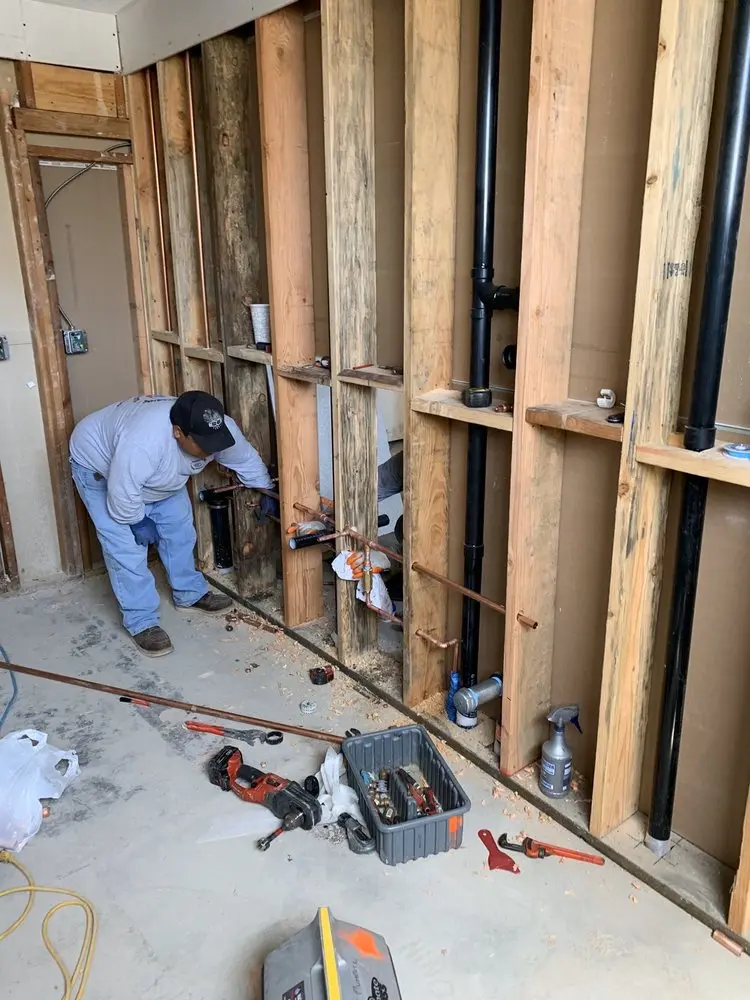 Commercial rough-in plumbing for Gas Line Repair in Stockbridge